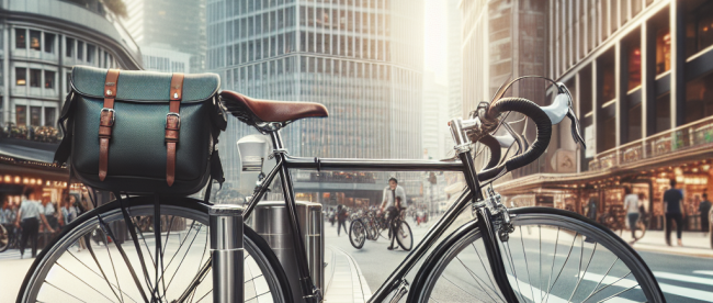 Bequem Pendeln - Mit einem hochwertigen Fahrrad mit Lenkertasche