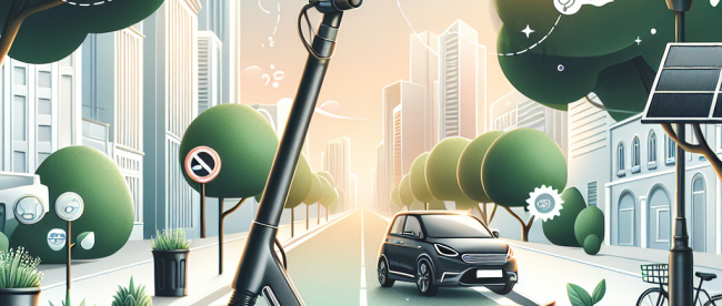 Nachhaltige Mobilität - Mit einem E-Scooter